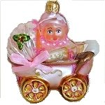 Baby in Carriage Pink