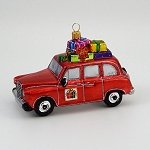 Red Christmas Cab
